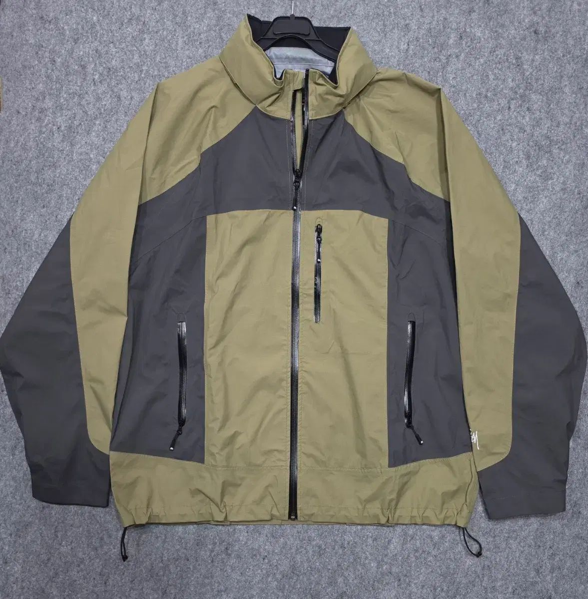 STUSSY テープドシーム レイン シェル ジャケット ウィンドブレーカー XL