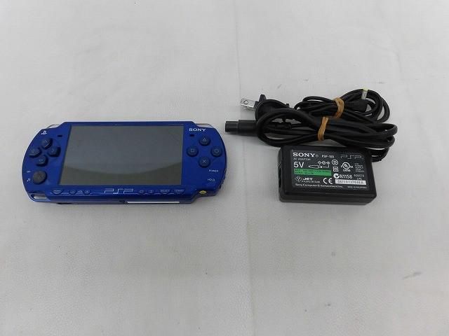 中古品 ゲーム PSP 本体 PSP2000 PSP-2000 メタリックブルー 動作品 本体 充電器付き