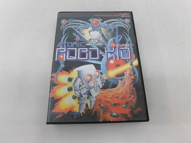 中古品 ゲーム セガ メガドライブ ソフト アトミック ロボキッド 箱説付き