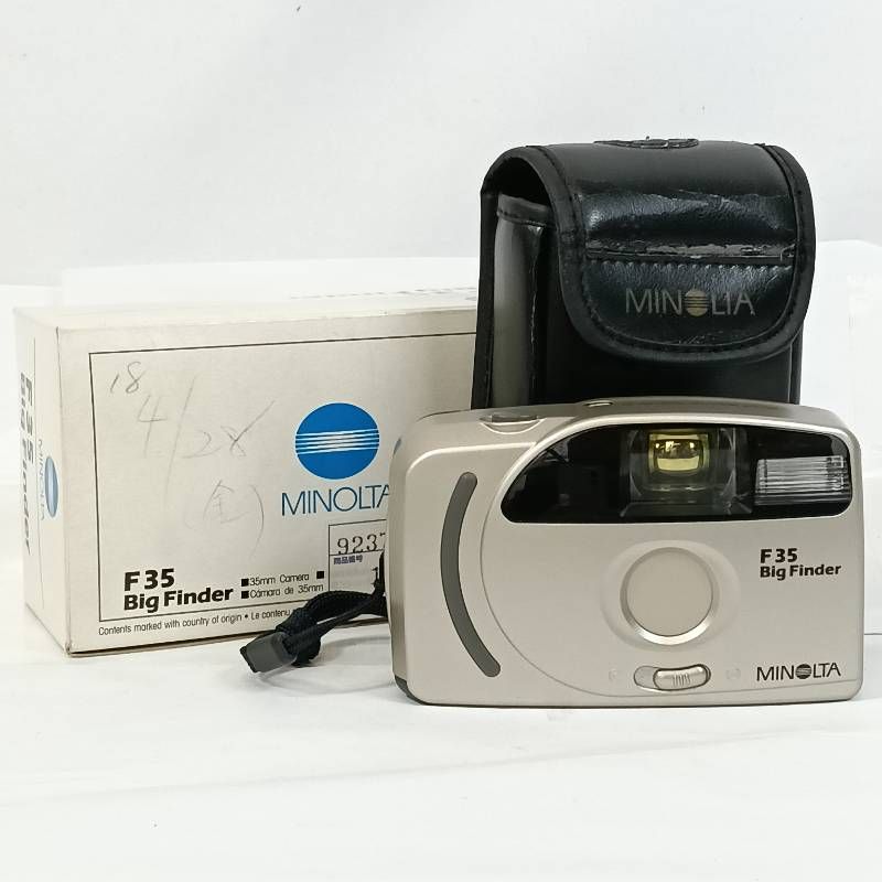 ジャンク品】MINOLTA F35 Big Finder フィルムカメラ 箱ケース付