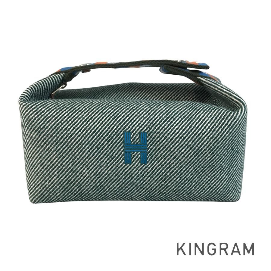 エルメス HERMES ブリッド ア ブラック PM ウール ハンドバッグ sh【中古】