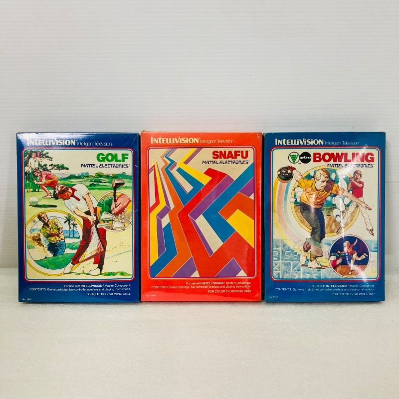 【シュリンク未開封品】【ソフト3点セット】インテレビジョン ゴルフ スナフー ボーリング GOLF SNAFU BOWLING LT1