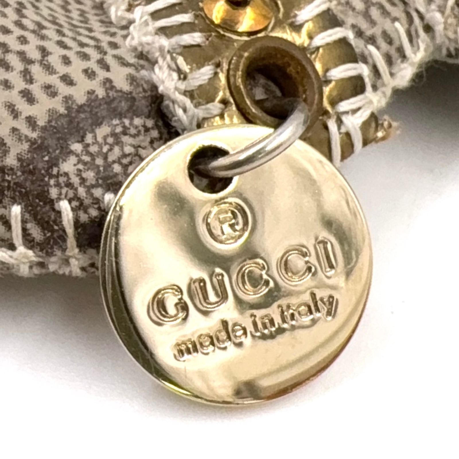 新着】GUCCI グッチョリ チワワ GGプラス レザー、PVC ベージュ