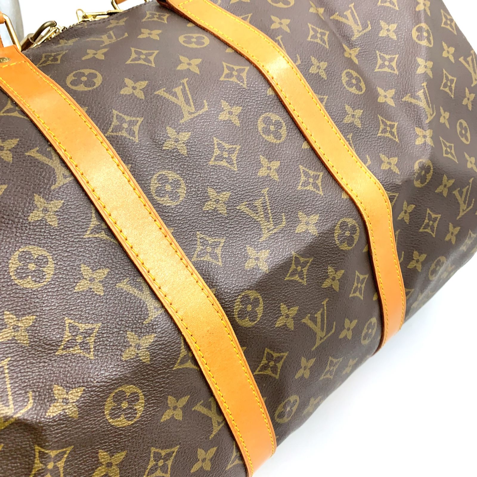 新着】LOUIS VUITTON キーポル55 モノグラム モノグラム レザー、PVC