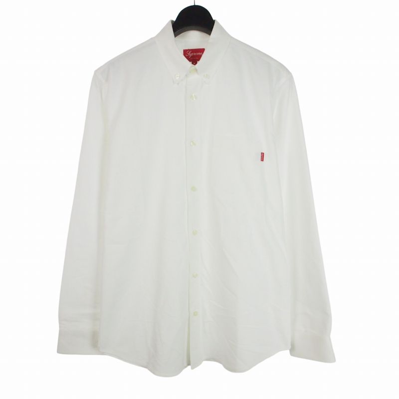シュプリーム SUPREME オックスフォードシャツ ボタンダウン 長袖 M 白