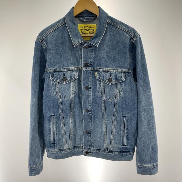 中古】LEVI'S PEANUTS デニムジャケット 青 サイズM 背中プリント接げ