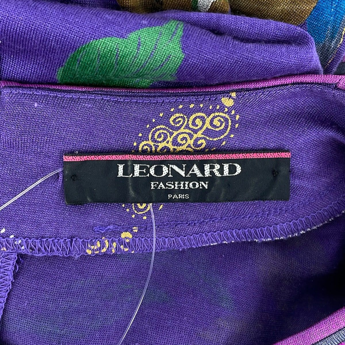 LEONARD(レオナール) ワンピース サイズL レディース美品 - パープル