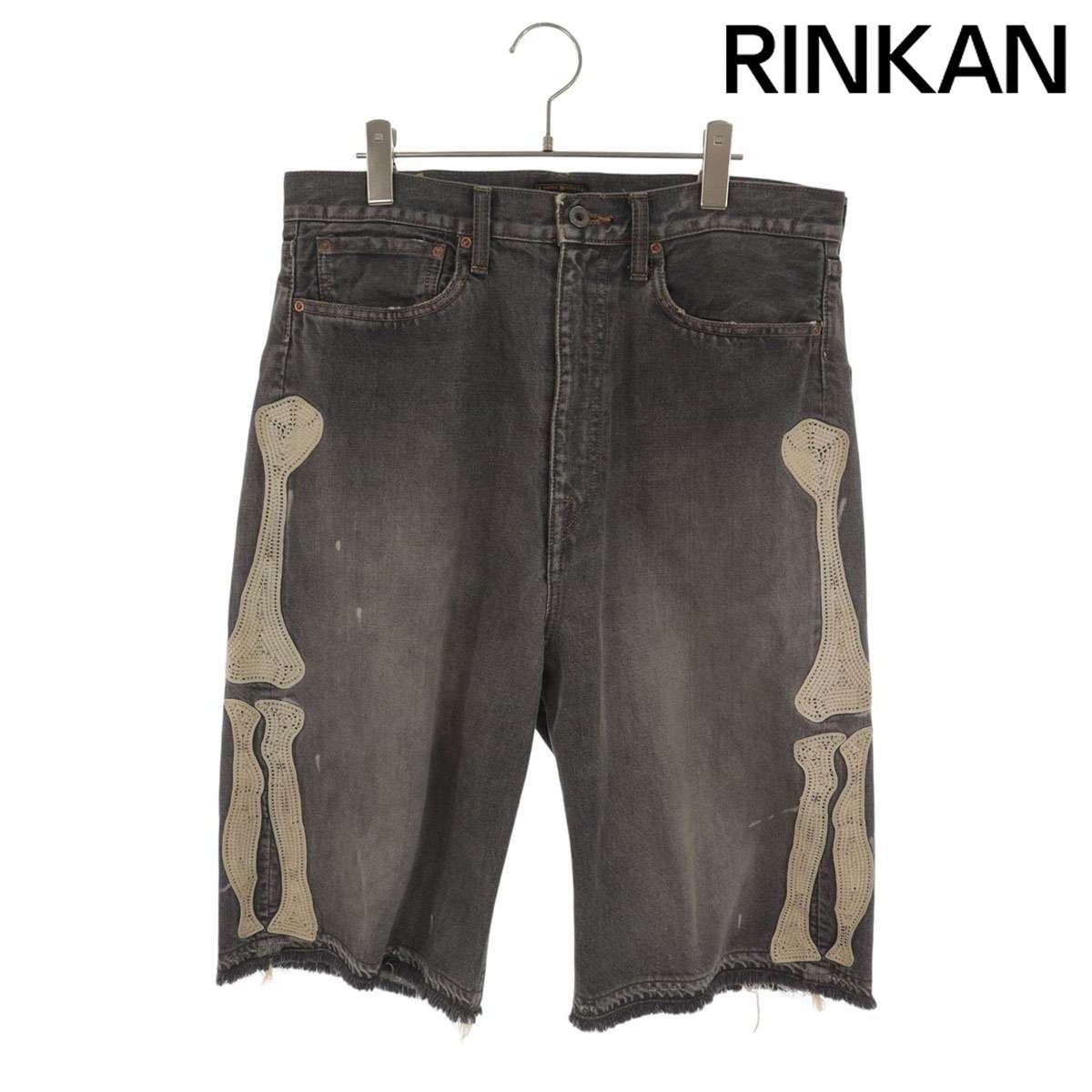 キャピタル  14oz Denim 5P Shorts EK-1449SPA ボーン刺繍デニムハーフパンツ メンズ 34 キャピタル 14oz Denim 5P Shorts EK-1449SPA ボーン刺繍デニムハーフ