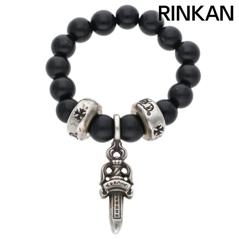 クロムハーツ CHARM BEAD RING/チャーム付ビーズ ダガースタック