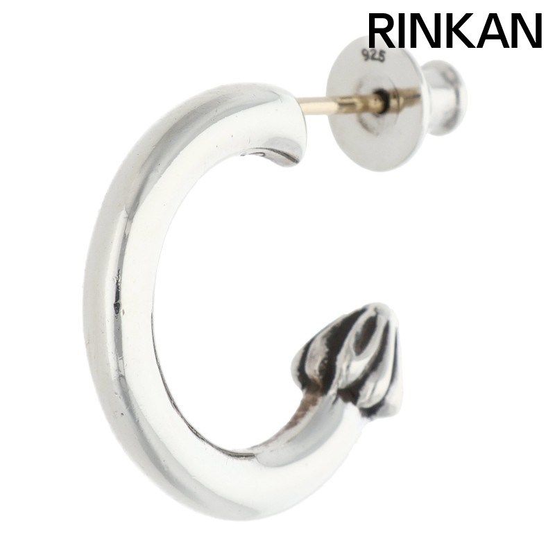 クロムハーツ HOOP PLAIN/プレーンフープ シルバーピアス メンズ