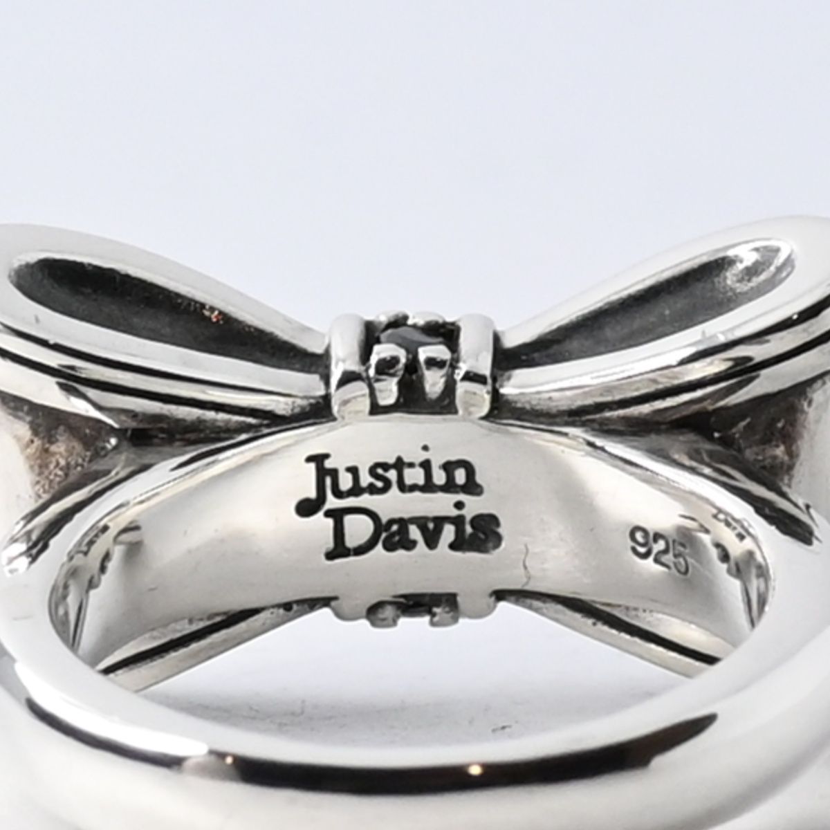 研磨済】 JUSTIN DAVIS PROMISE リング 10号 リボン SRJ328