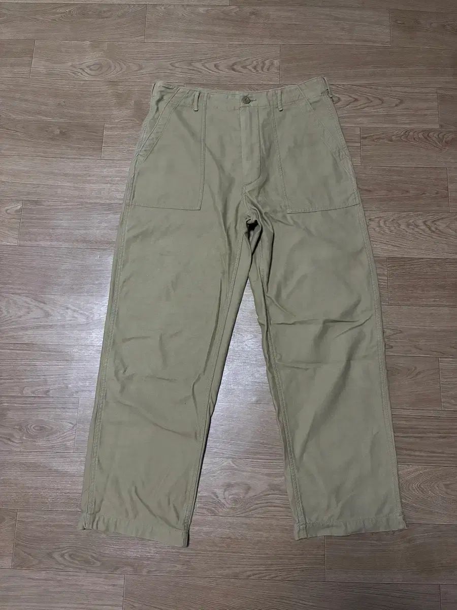 L) khakis カーキ ファティーグ パンツ ベージュ カーキ