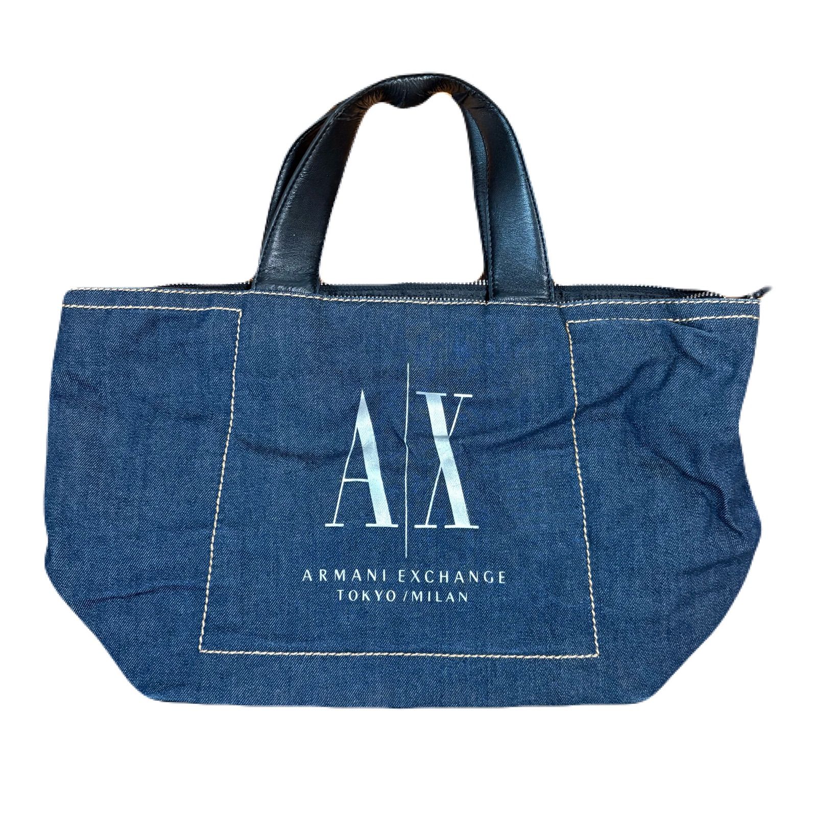 Armani Exchange A|X 3wayバッグ デニム ブルー ARMANI EXCHANGE アルマーニエクスチェンジ ハンドバッグ デニム