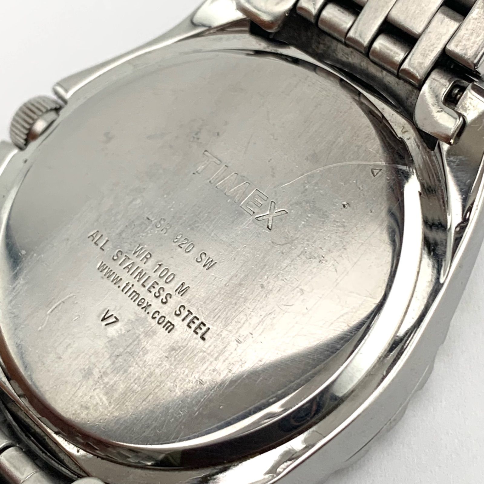 時計　ジャンク ジャンク】TIMEX V7 クォーツ 腕時計 マルチファンクション - メルカリ