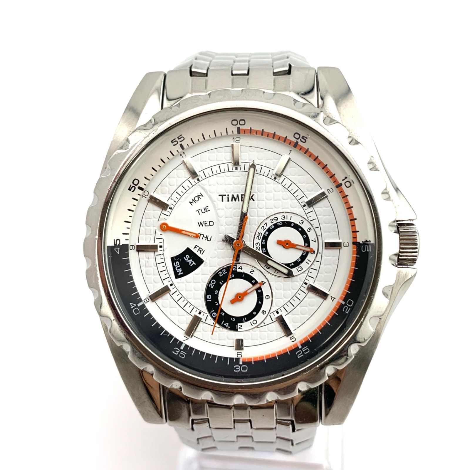 ジャンク】TIMEX V7 クォーツ 腕時計 マルチファンクション - メルカリ