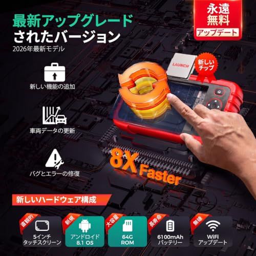 ☆新品☆LAUNCH CRP123XV3.0 OBD2診断機 日本語対応 4システム診断