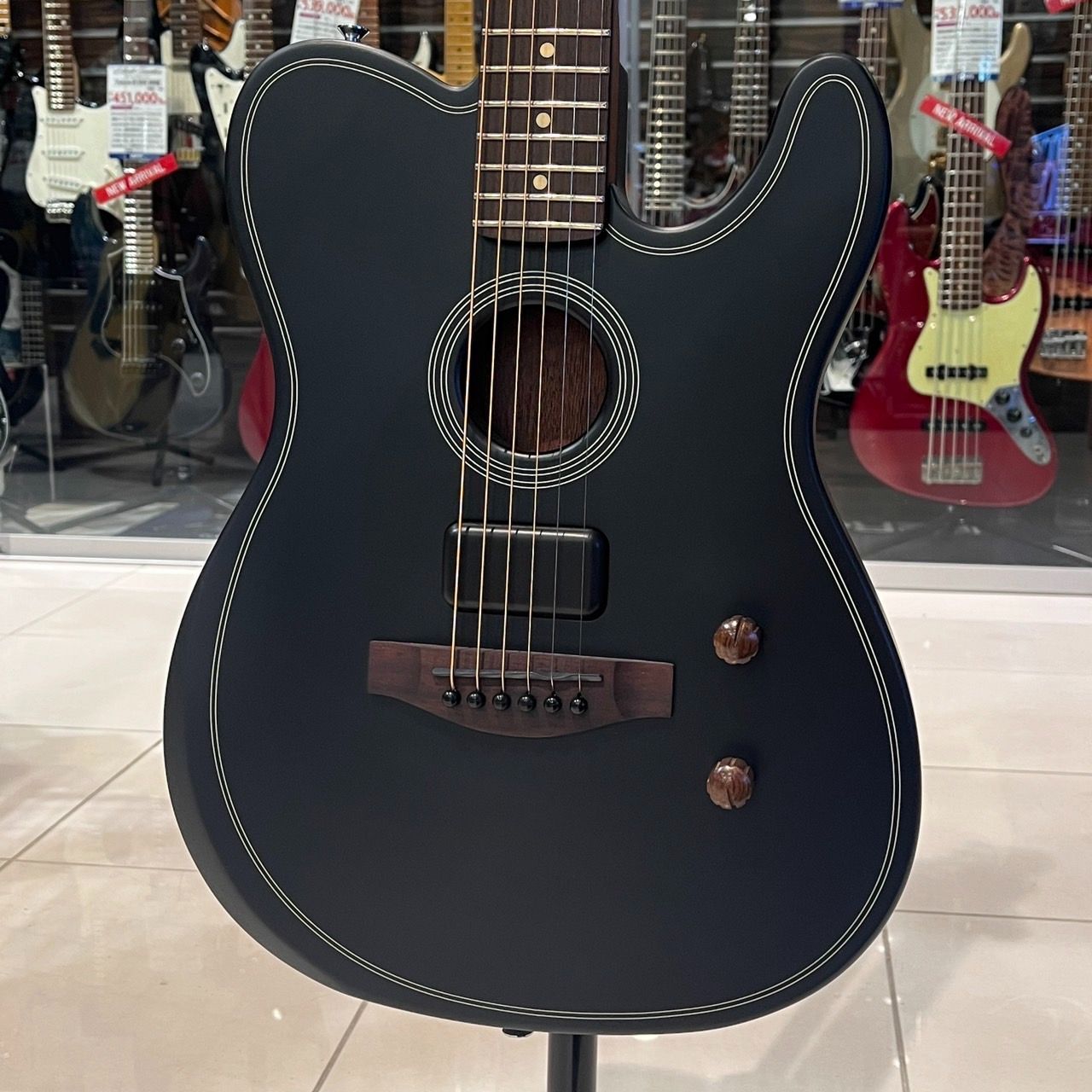 新品・現物画像】Fender Acoustasonic® Standard Telecaster® Black