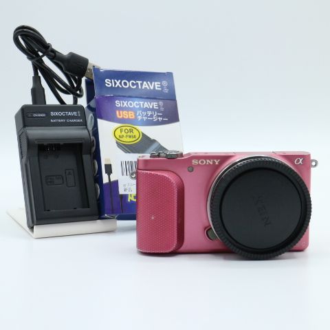 新品充電器付き！！＞＞【並品】SONY ソニー Alpha NEX-3N Pink ピンク