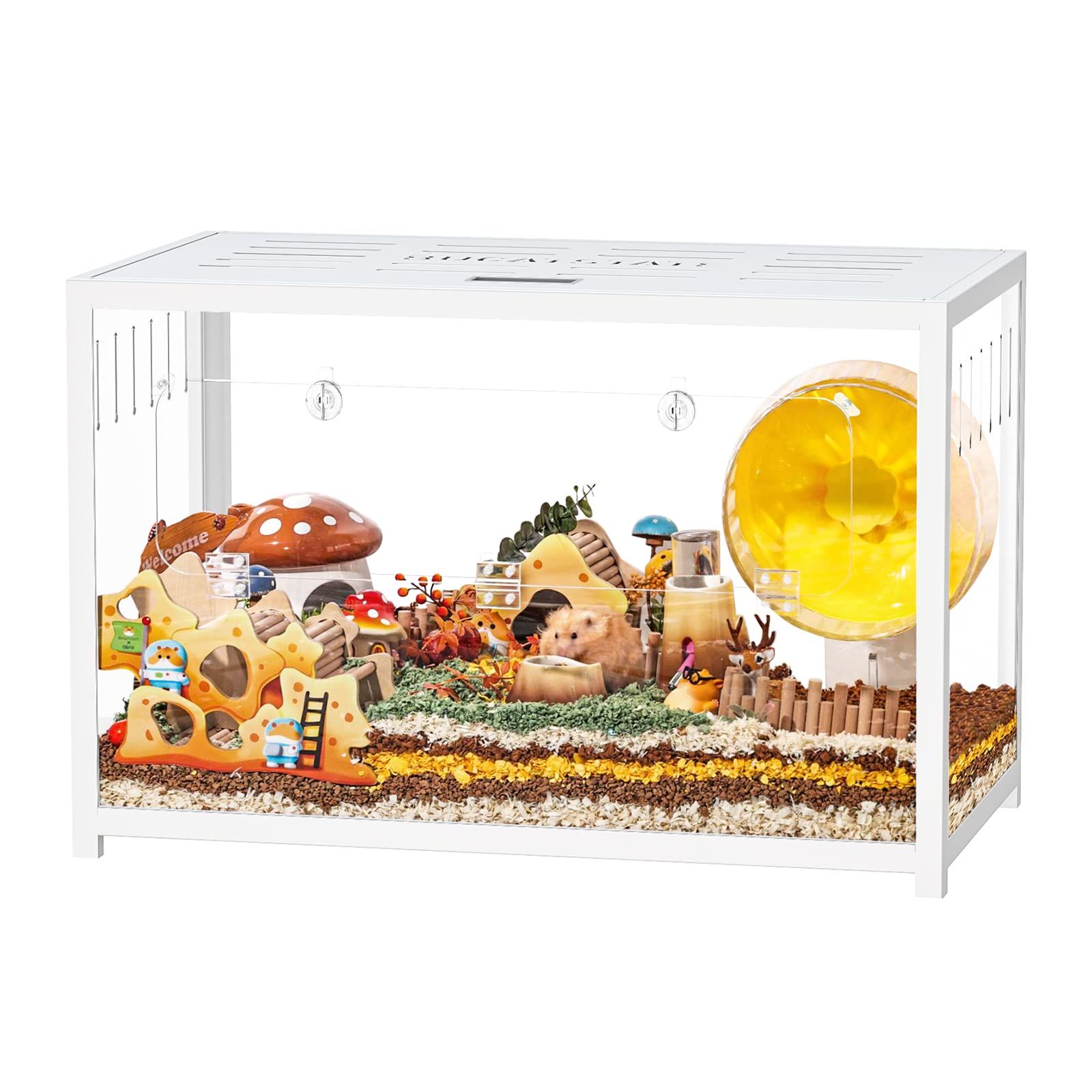 新品】 BUCATSTATE ハムスター 小動物 ケージ 80cm ホワイト 小動物