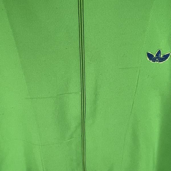 中古】80s adidas トラックジャケット サイズM ADS-4F デサント製 緑