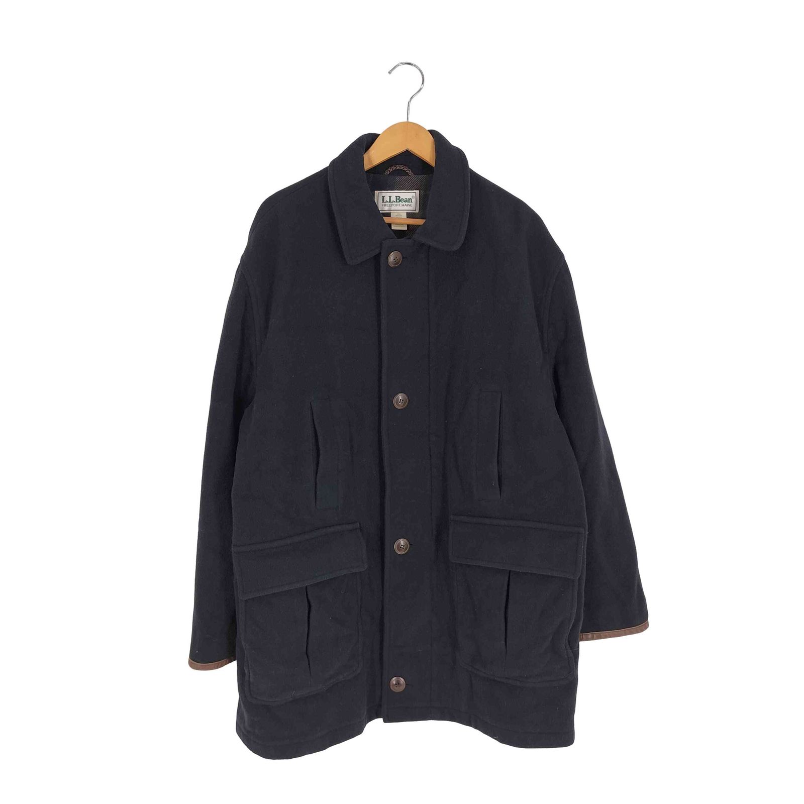エルエルビーン L.L.Bean 80S USA製 Thinsulate 裏地チェック レザー 