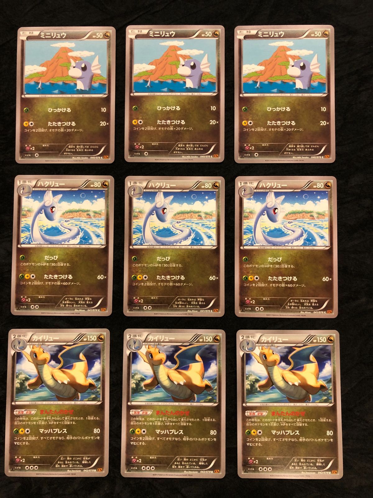 ポケモンカード ミニリュウ C XY6 040/078 ハクリュウ C XY6 041/078