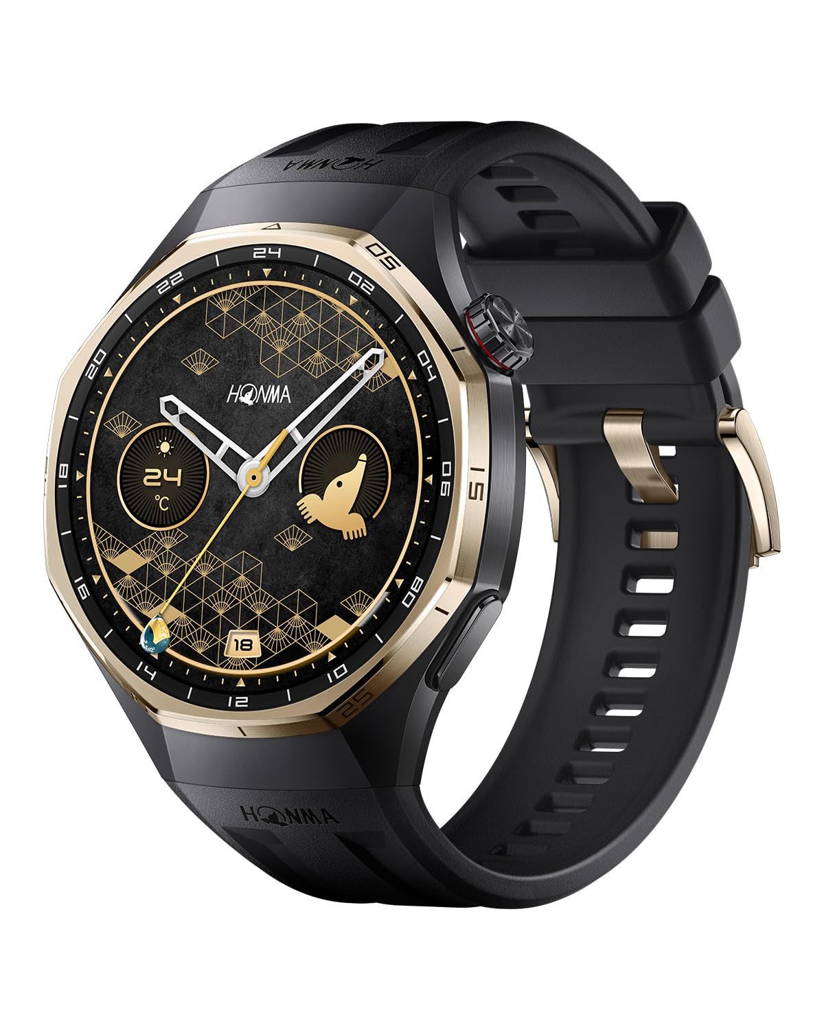 HONMA x HUAWEI WATCH GT 6 Pro スマートウォッチ 本間ゴルフコラボモデル プロレベルゴルフ機能 1.47インチ大画面 最長21日間バッテリー スポーツモード100種類以上 GPS搭載 心電図分析 健康モニタリング iOS & Ayu