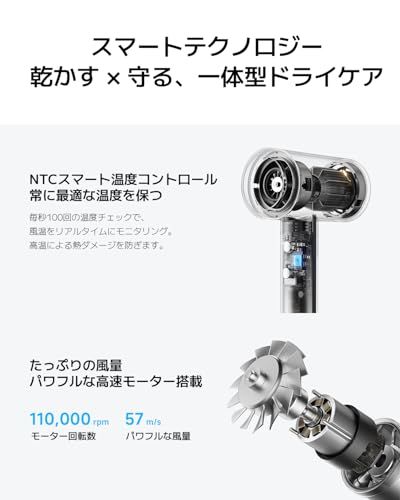【2025年11月発売】Mijia 速乾イオンヘアドライヤー XIAOMI ヘアドライヤー 最大11万回転/分 5000W負イオン 軽量400g 8段階風量調節 大出力1200Wyu 【2025年11月発売】Mijia 速乾イオンヘアドライヤー XIAOMI ヘアドライヤー 最大11万回転/分 5000W負イオン 軽量400g 8段階風量調節 大出力1200Wyu