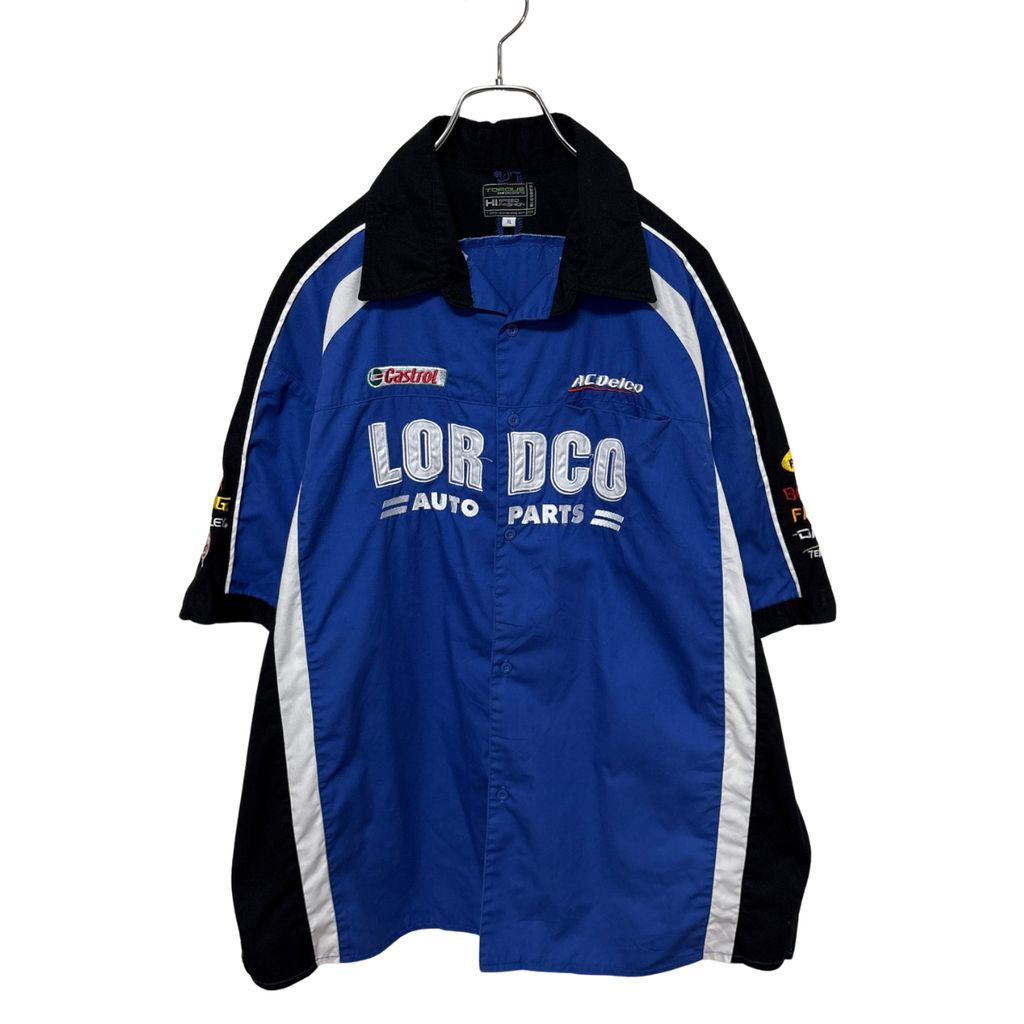 【TORQUE DESIGNS】 Racing Mechanic Pit Shirt 企業ロゴ レーシング メカニック ピットシャツ S-7101