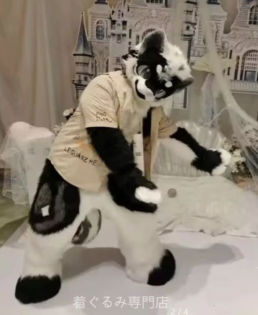 狼　犬　猫　着ぐるみ 　ヘッド ケモノ ファースーツ ぬいぐるみ コスプレ コスチューム Kurumi 一点物 D260