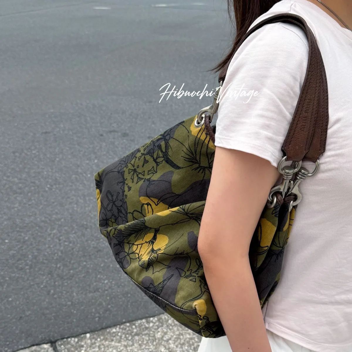 【中古】MIU MIU ミュウミュウ フラワープリント ワンショルダー 