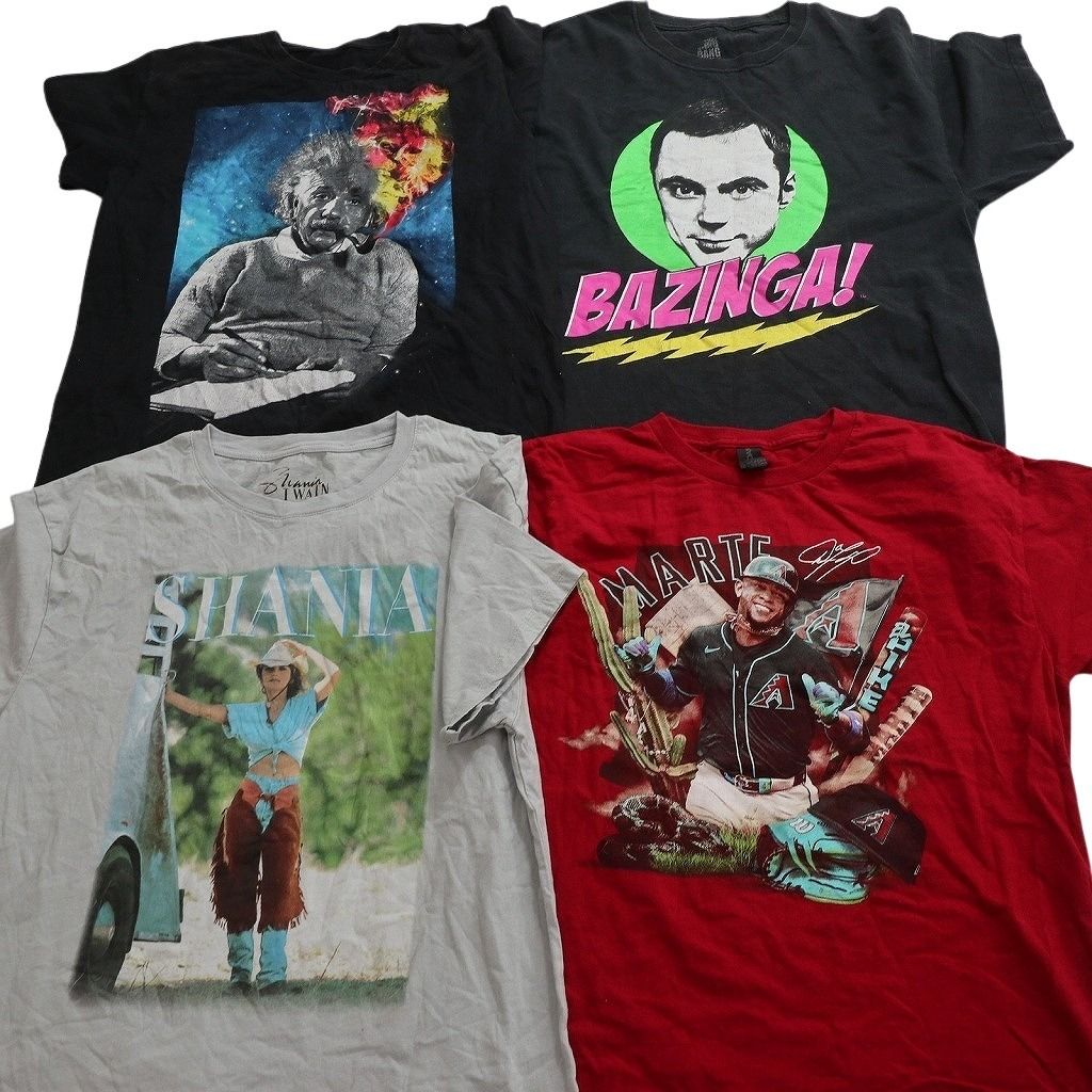 古着卸 まとめ売り 人物 Tシャツ 16枚セット ( メンズ S/M ) ベースボール ドナルド・トランプ アインシュタイン 中古 古着 NF6719 古着卸 まとめ売り 人物 Tシャツ 16枚セット ( メンズ S/M ) ベースボール ドナルド・トランプ アインシュタイン 中古 古着 NF6719