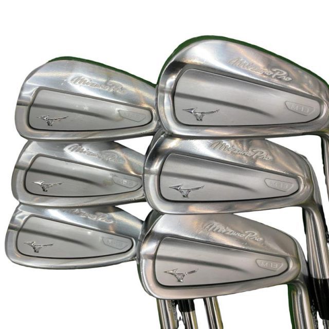 【中古】 ミズノ Mizuno Pro M-13 6S アイアンセット IR 純正特注シャフト (フレックスX) メンズ 男性用 右利き 右用 Cランク ゴルフクラブ