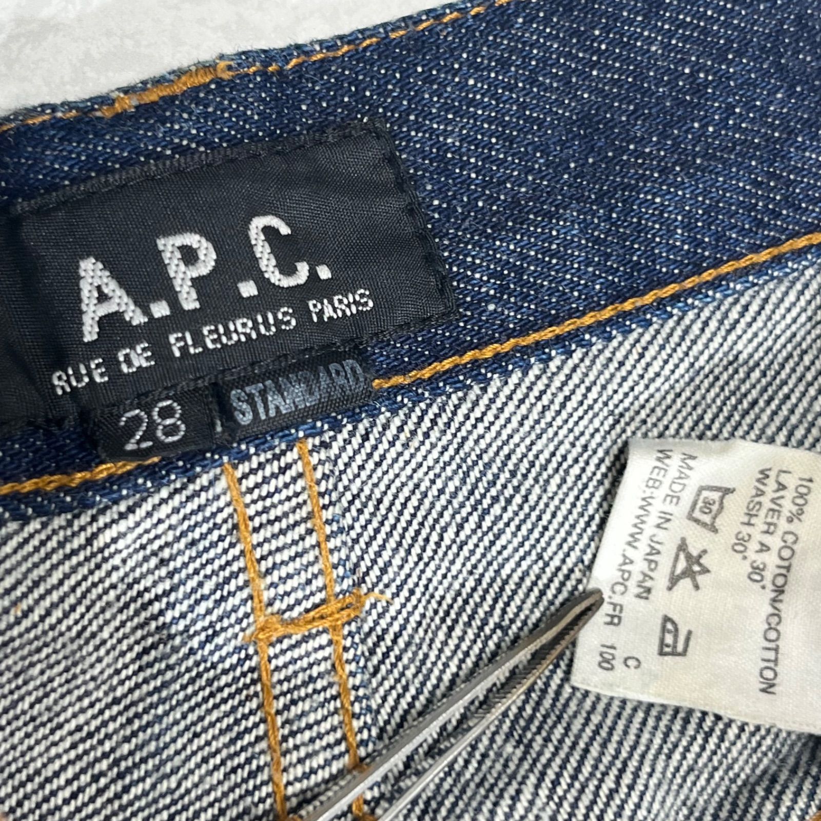 A.P.C. アーペーセー スタンダード デニム 28インチ 日本製 濃紺 赤耳