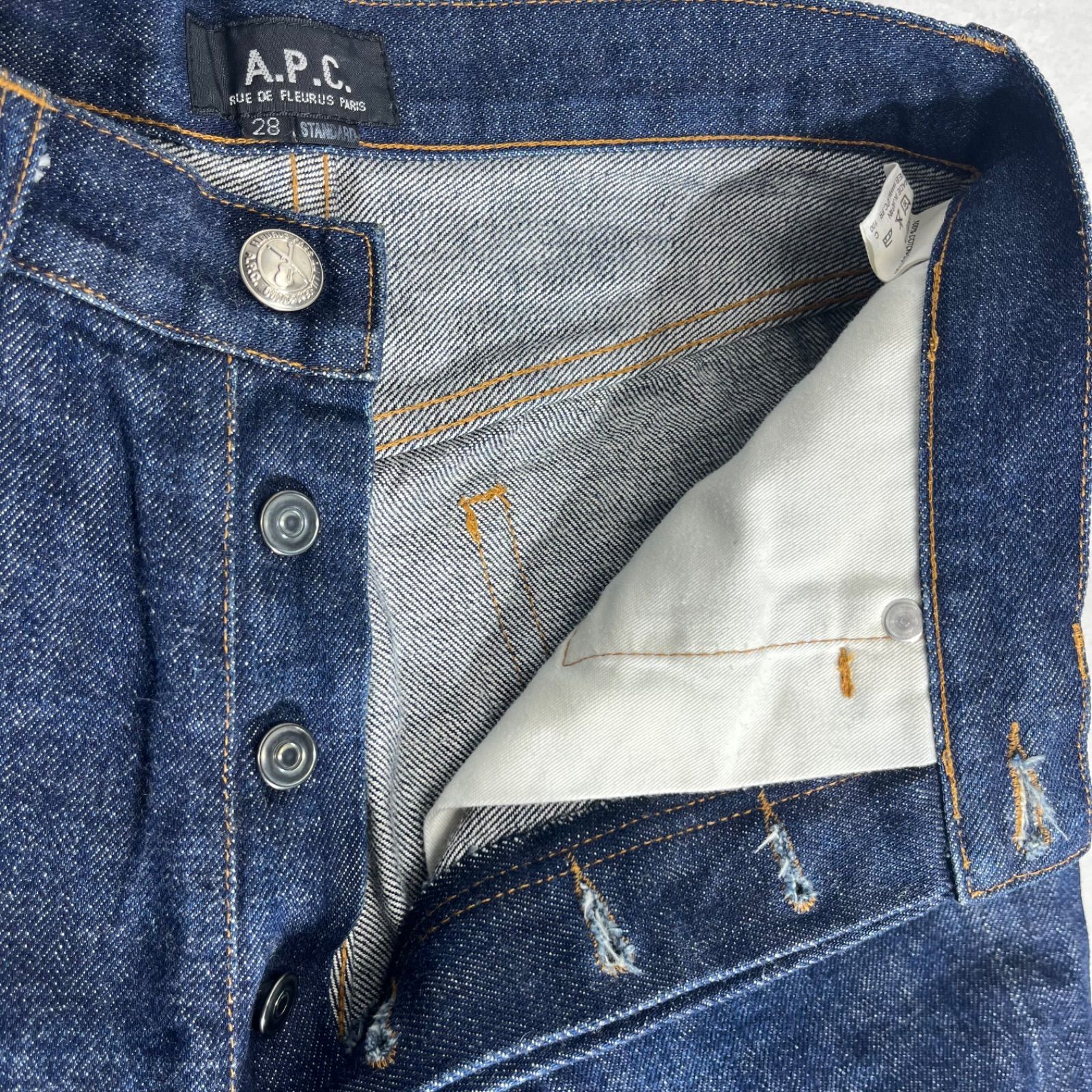A.P.C. アーペーセー スタンダード デニム 28インチ 日本製 濃紺 赤耳