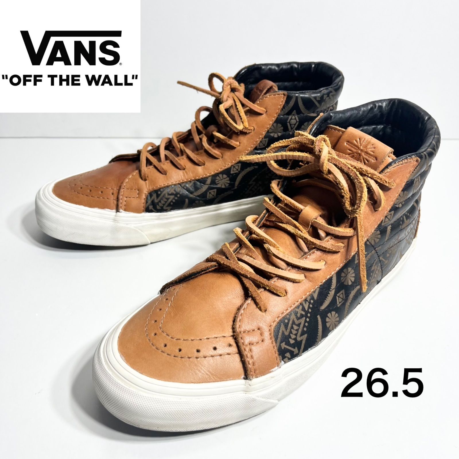【極美品】希少 VANS VAULT × TAKA HAYASHI レザーコラボスニーカー 26.5cm 10,800円