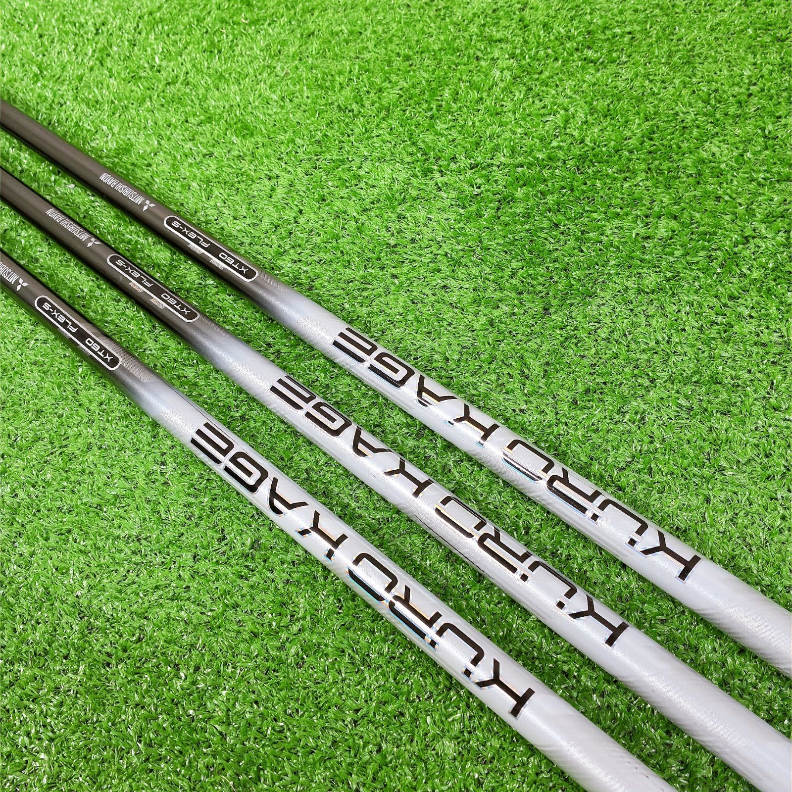 希少 3本セット クロカゲ XT60 S ウッド用シャフト KUROKAGE スリーブ無し 112.5cm 107.5cm 106