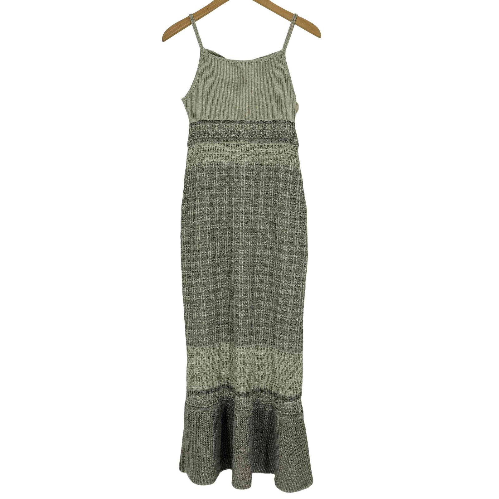 ウィルフリー willfully 23SS lame jacquard placement cami knit OP 