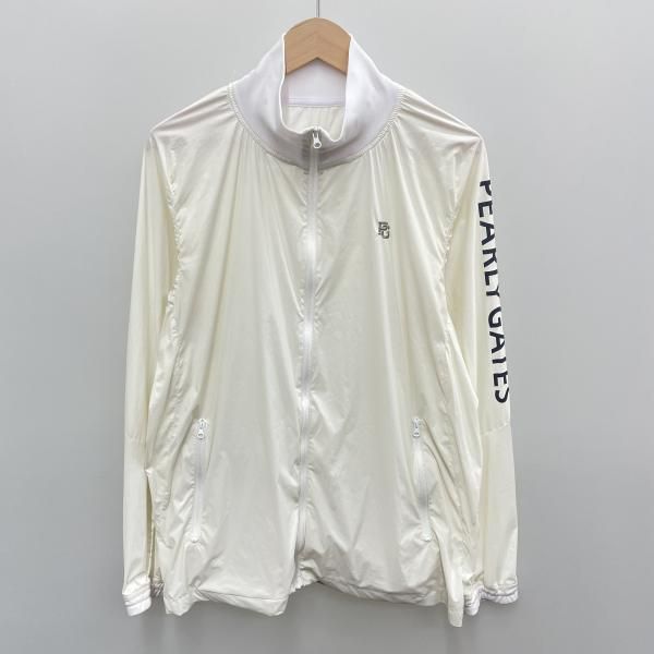 【中古】PEARLY GATES ナイロンジャケット サイズ6(XL相当) 白 首回り汚れ有[91] 9,432円