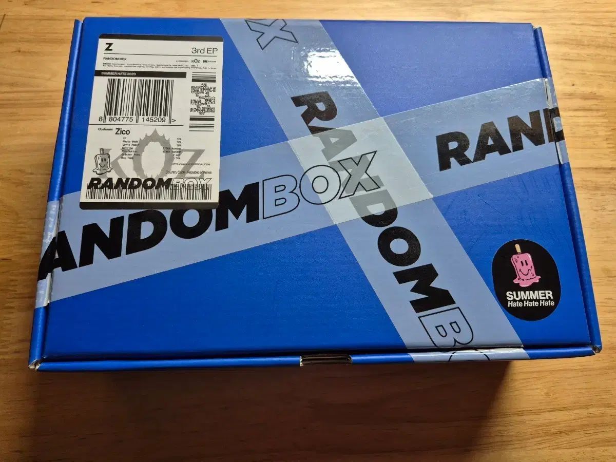 ジコ(ZICO) （ ZICO ） ー RANDOM BOX CD