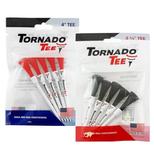 トルネードティー セット 3.25インチ 4インチ 2個セット 飛ぶ ティー 5 Pack Tornado Tee ゴルフ [並行輸入品]送料無料