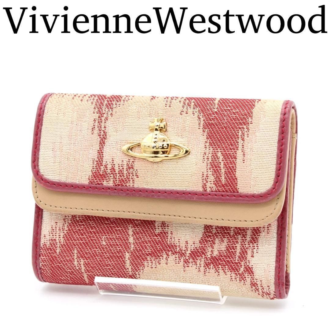 【美品】Vivienne 二つ折り財布 レオパード柄 ミニ財布 キャンバス 11,550円