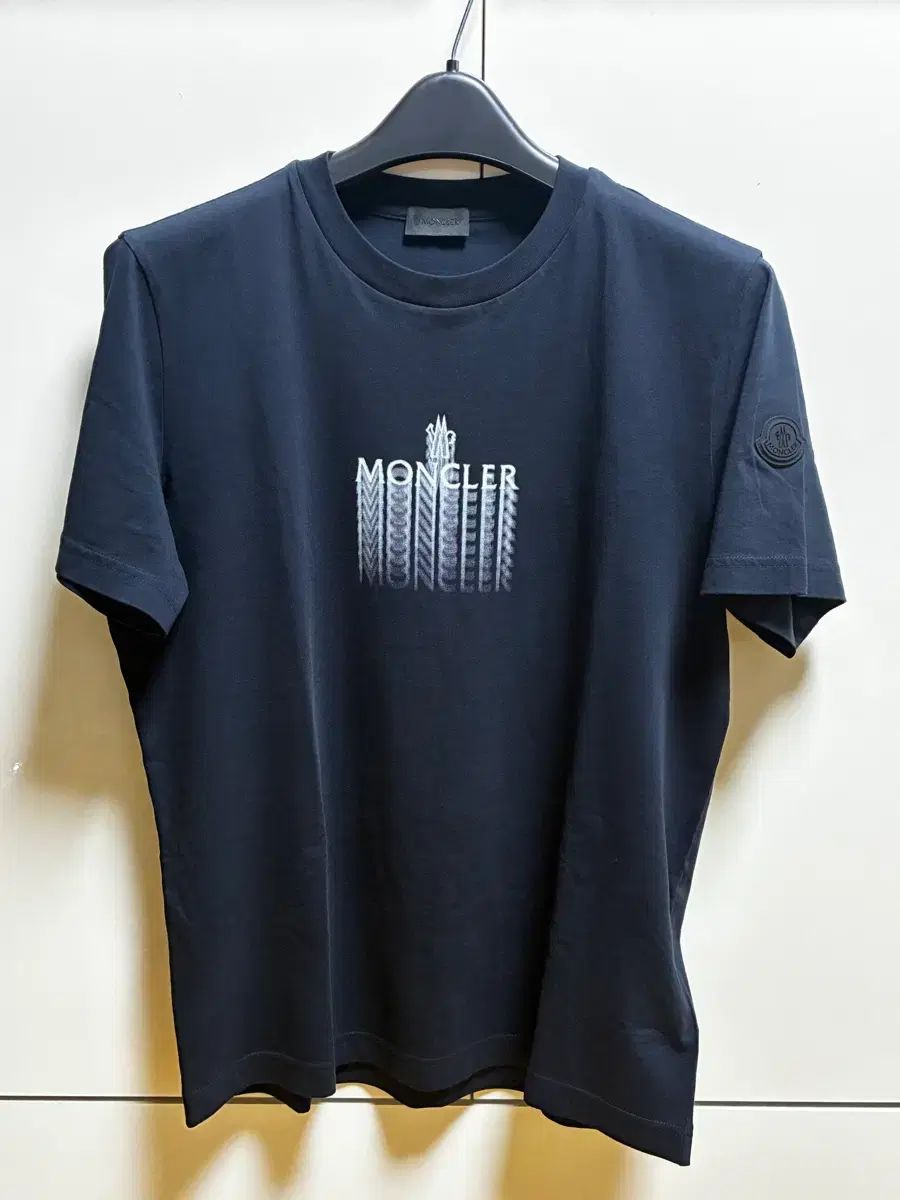(正規品) モンクレール 半袖 Tシャツ ネイビー L
