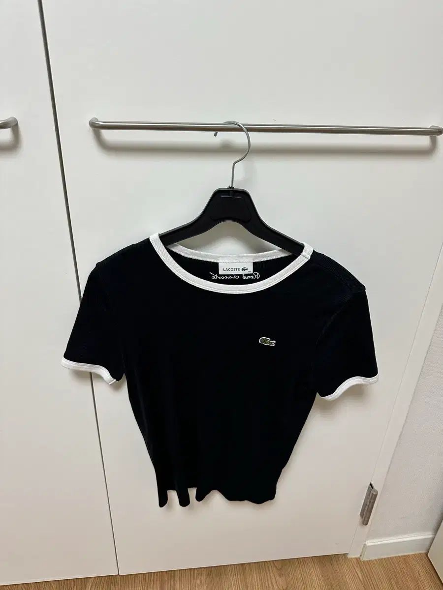 LACOSTE ラコステ 半袖Tシャツ ブラック ホワイト バイカラー :)