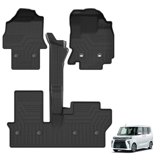 Cartist ダイハツ タント フロアマット LA650S LA660S 後期用 立体カーマット 3Dフロアマット TANTO 2022年10月-現行 立体構造 防水マット 滑り防止 耐汚れ 耐磨耗性 TPE素材 車種専用設計 取付簡単 保護パーツ カー用t