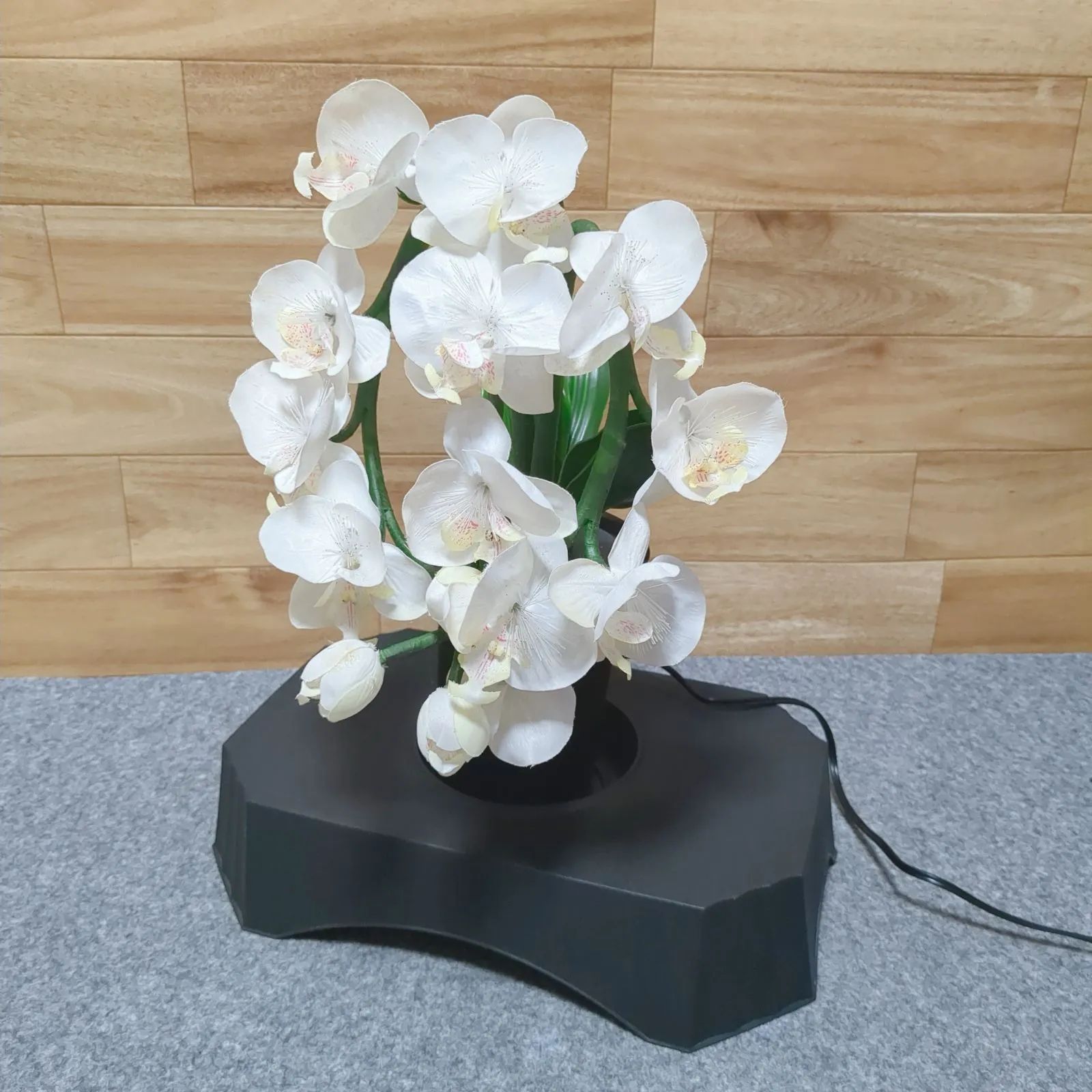 花　ライトアップ　グランドルミナス　盆提灯　LED　点灯