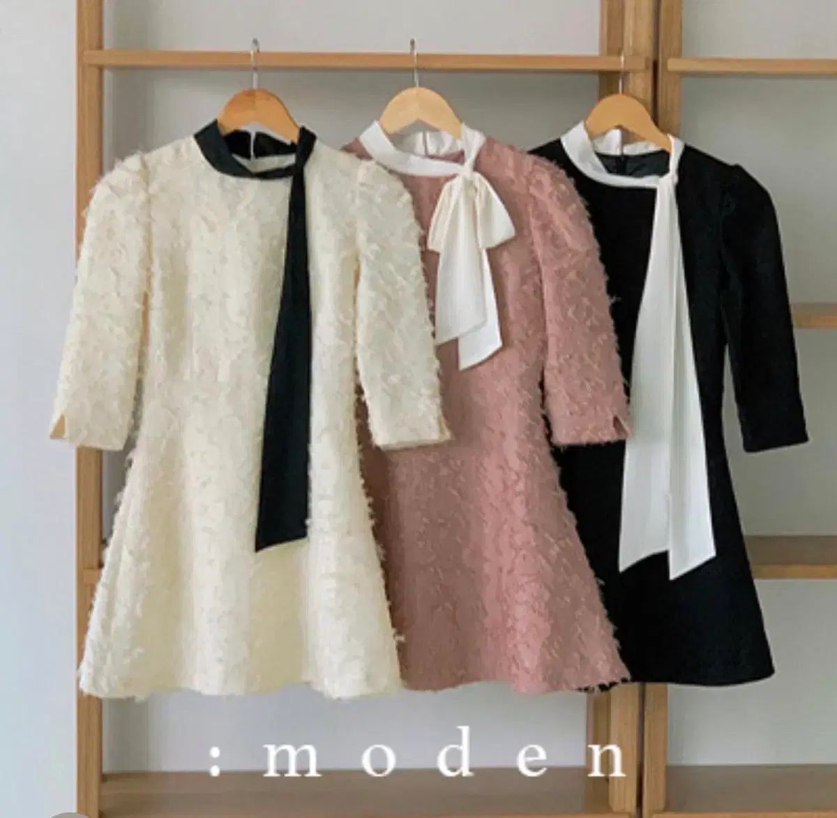 modern robe fall in love ONE PIECE フェザーONE PIECE アイボリー 新品