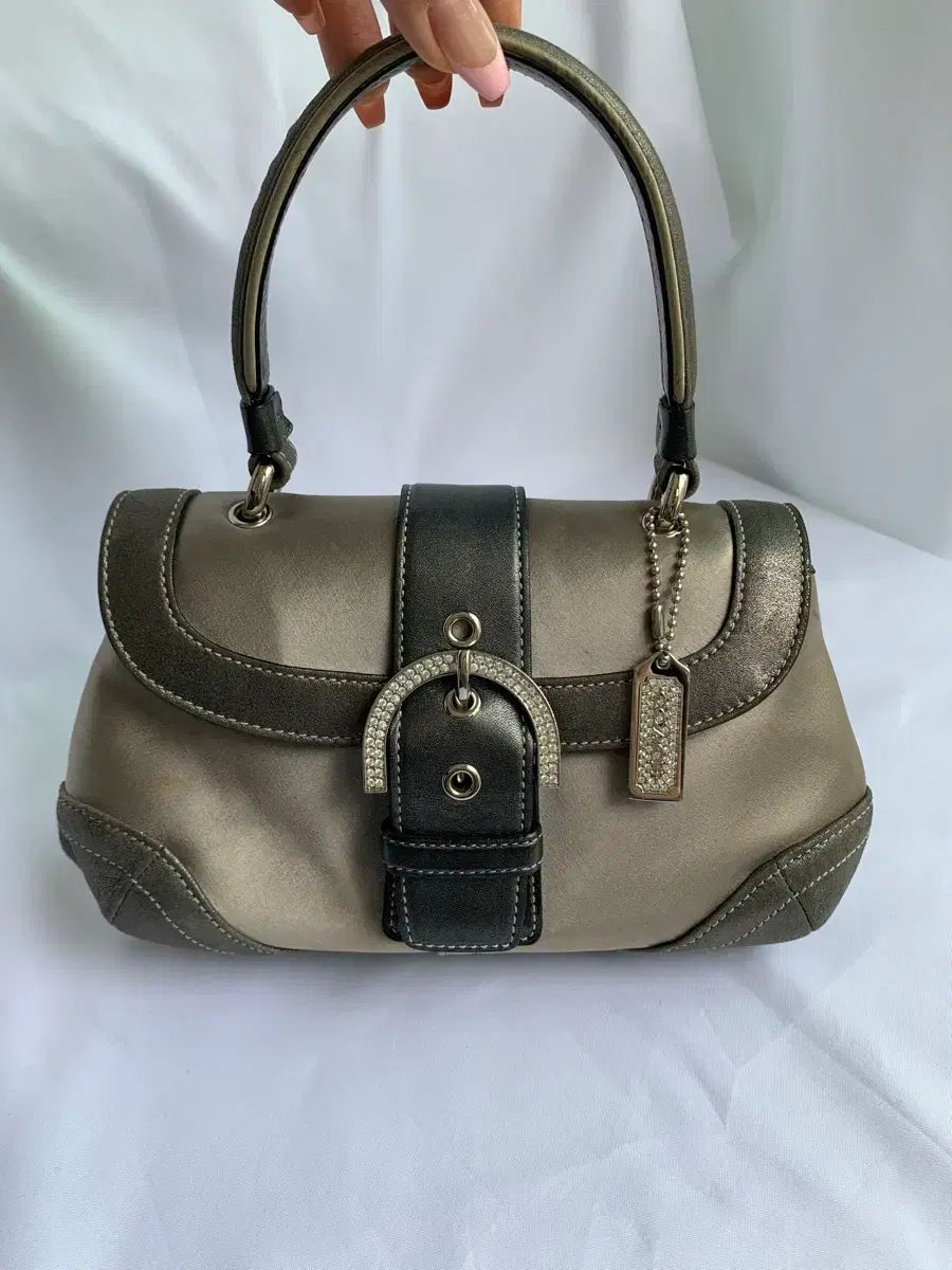 レア )) COACH コーチ キュービック バックル ミニ トートバッグ