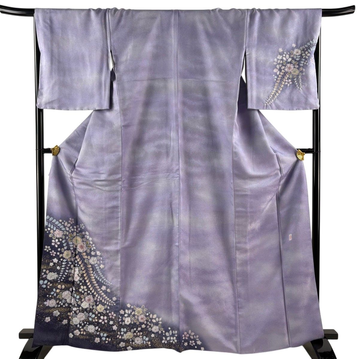 【美品】 付下げ 身丈165cm 裄丈68cm L 袷 翠山工房 やまと 落款 辻が花 霞 金彩 金通し 薄紫 正絹 逸品 【中古】 21,024円