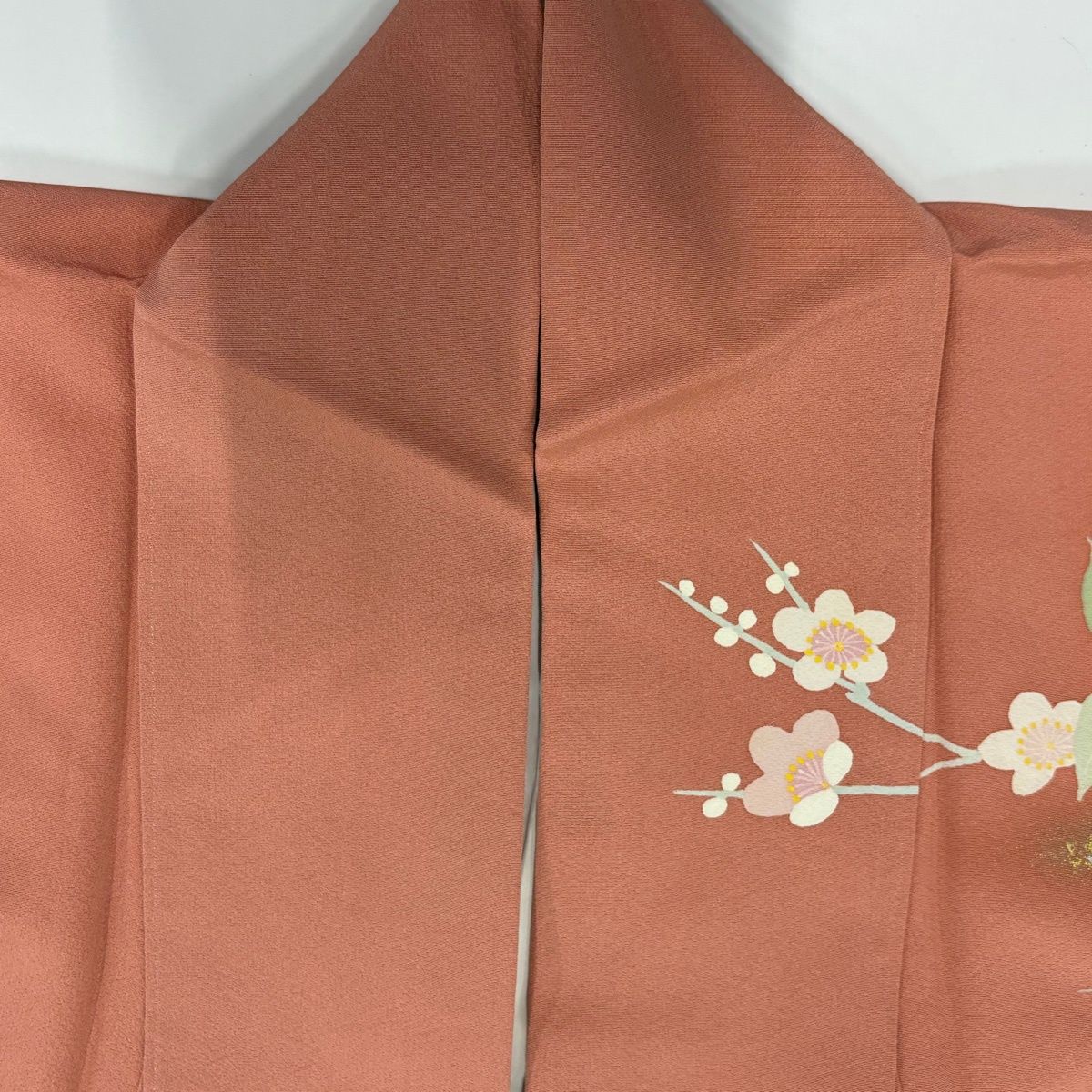 訪問着 身丈159.5cm 裄丈67.5cm L 袷 落款 桜 枝梅 金銀彩 ぼかし